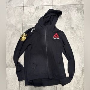 Reebok Unisex Black UFC Hoodie Jacket - Walk Out Champion Khabib Nurmagomedov